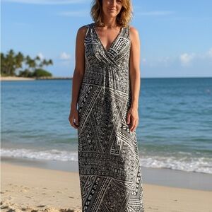 Apt. 9 Black and White Maxi Dress